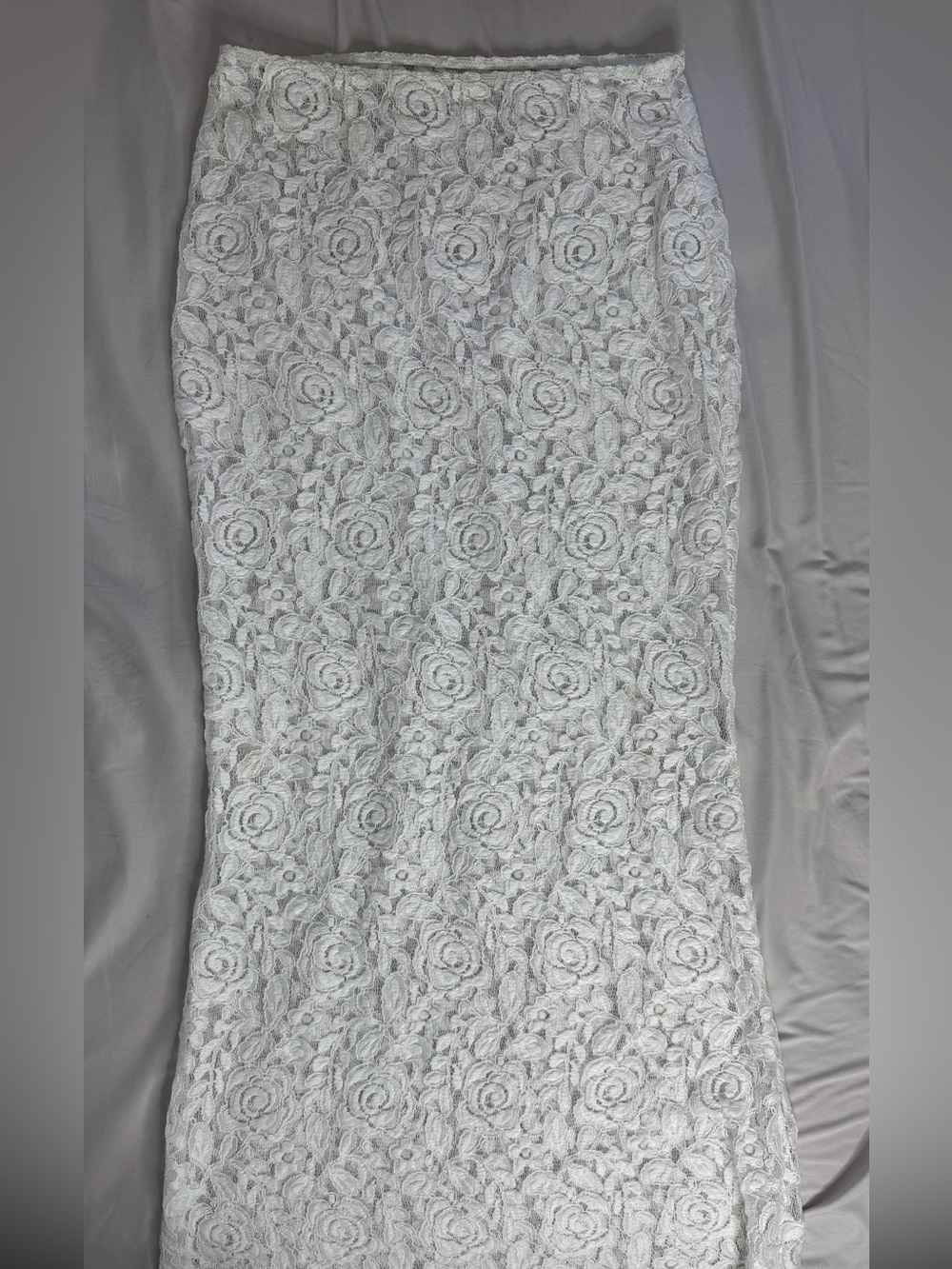 White Floral Lace Cover up long skirt